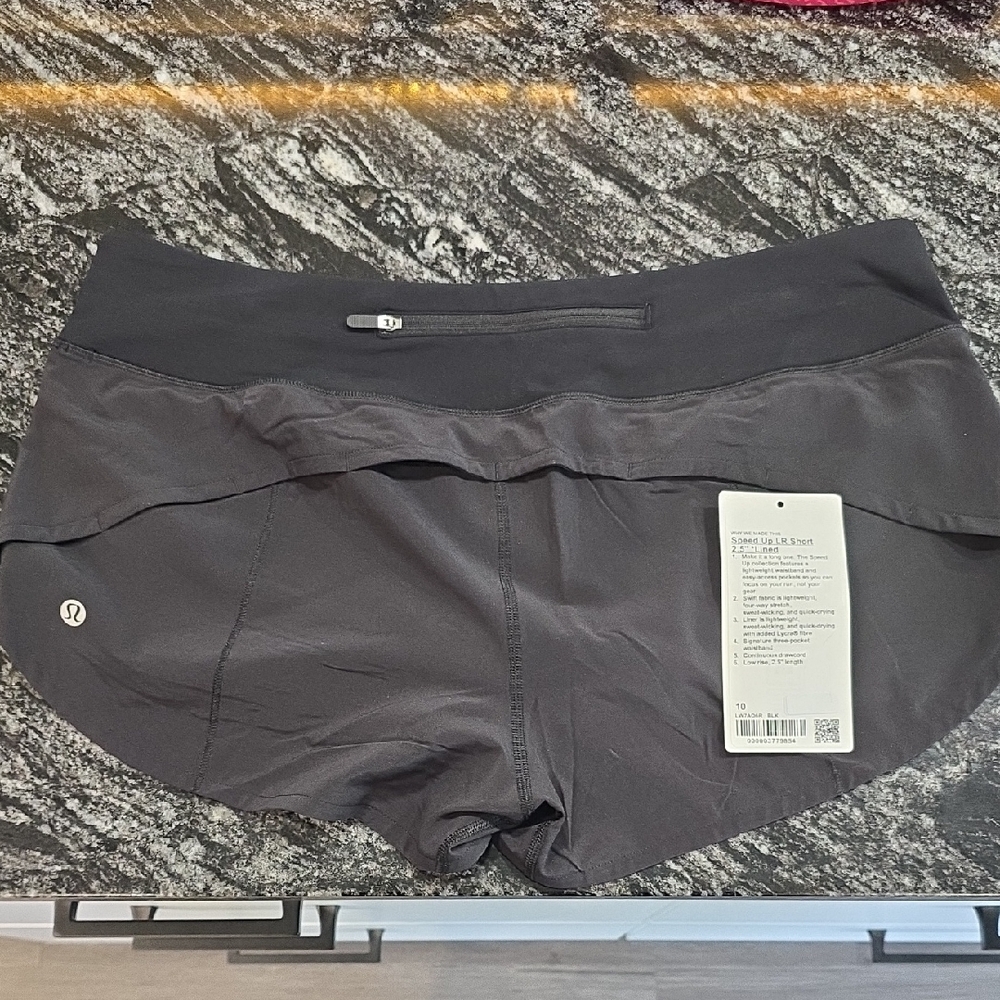 lululemon athletica Women's Dark Gray Athletic Shorts - Picture 3 of 5